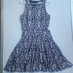 Loft Floral Patterned Dress Sz Sm